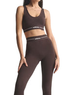 TOP PALESTRA Marrone Adidas