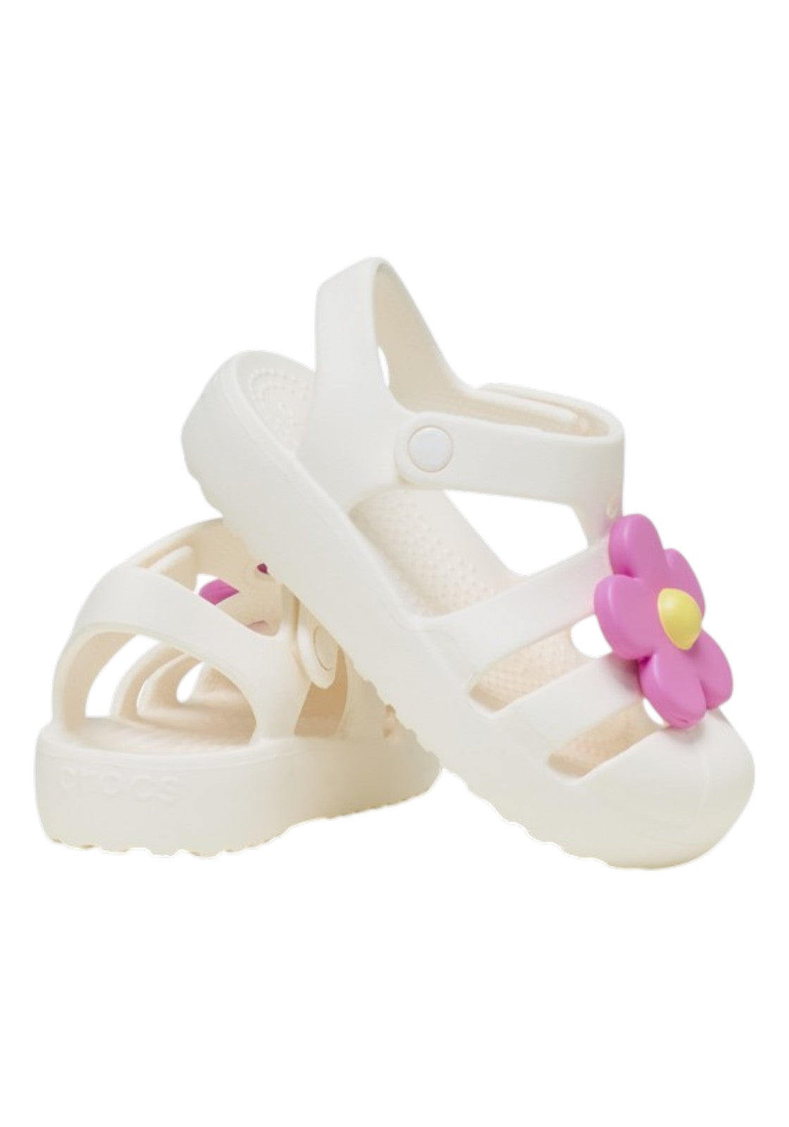 CIABATTE-INFRADITO Panna/rosa Crocs