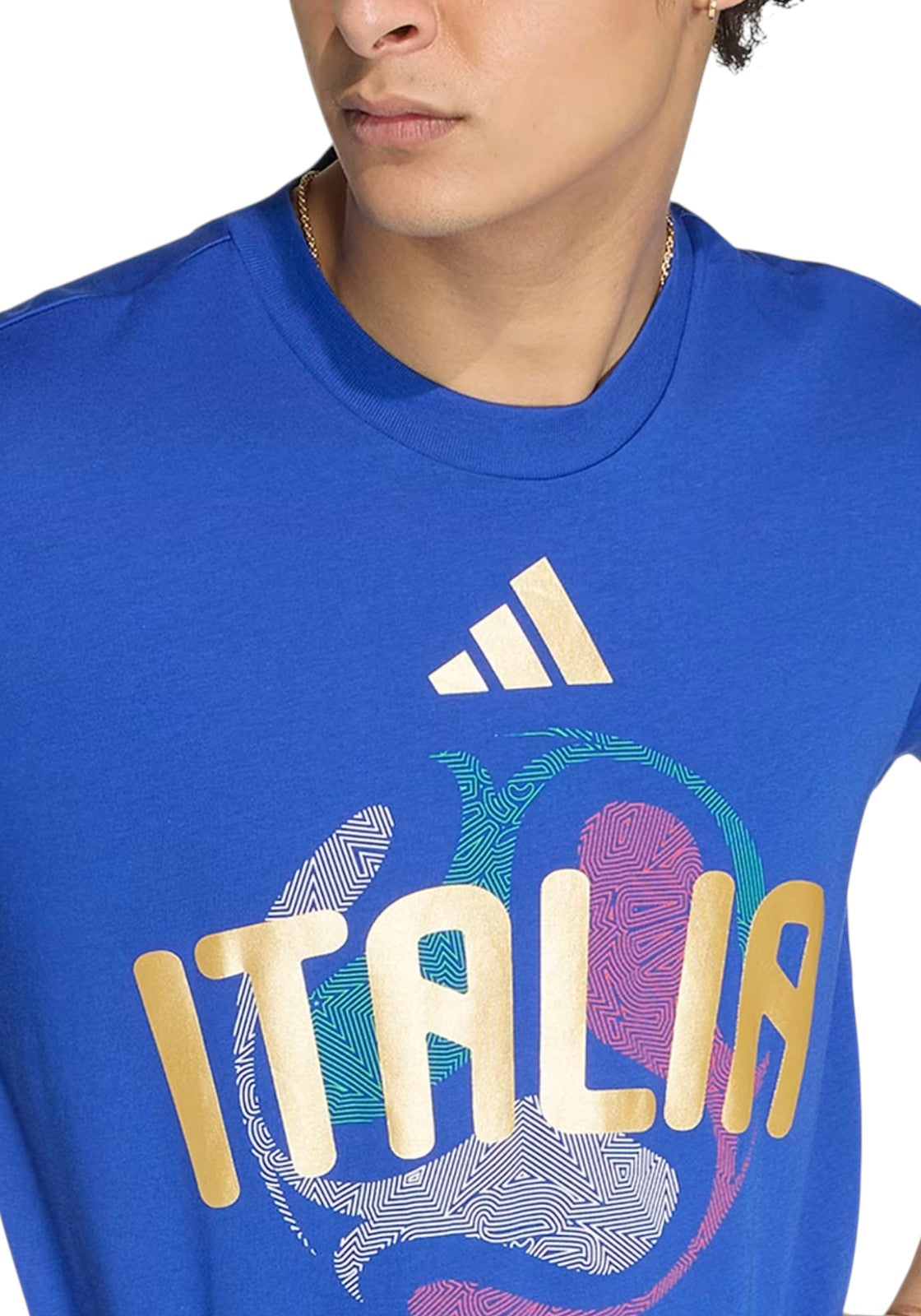 T-SHIRT E CANOTTE Azzurro/oro Adidas