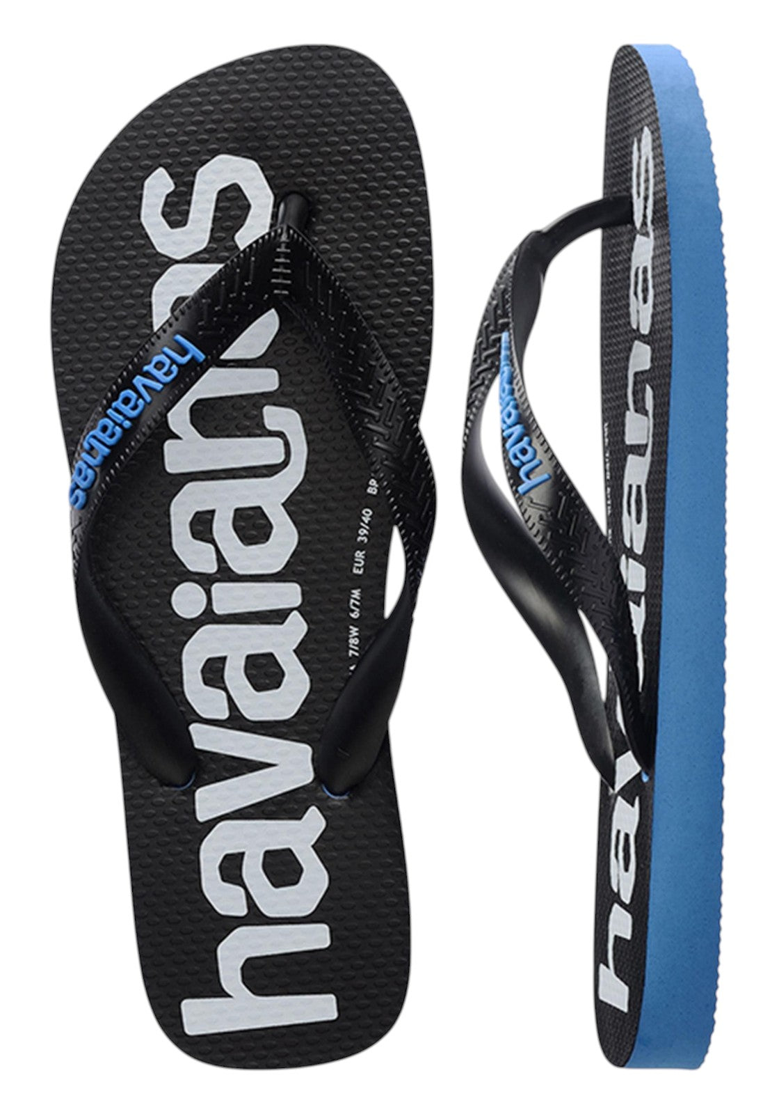 CIABATTE-INFRADITO Nero/azzurro Havaianas