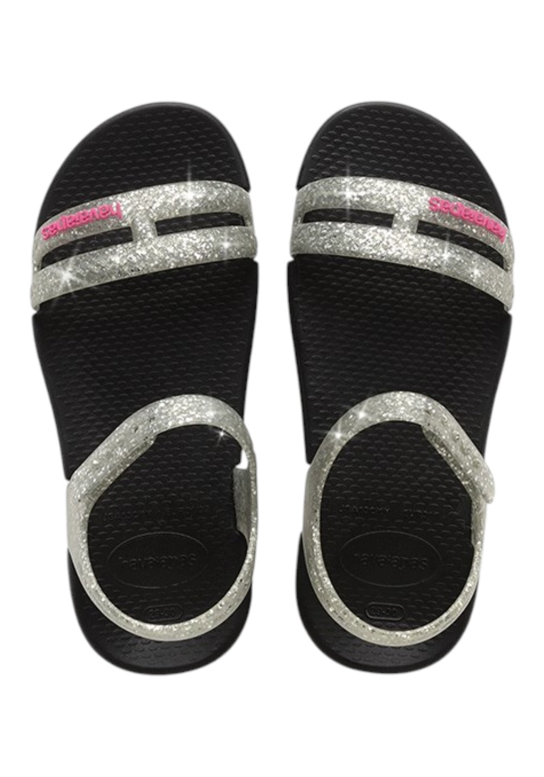 CIABATTE-INFRADITO Nero/argento Havaianas