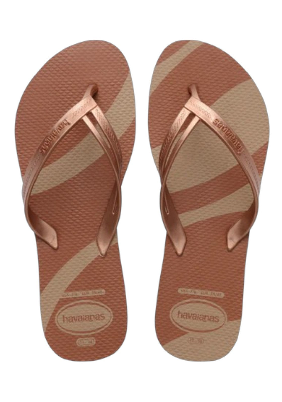 CIABATTE-INFRADITO Marrone/oro Havaianas