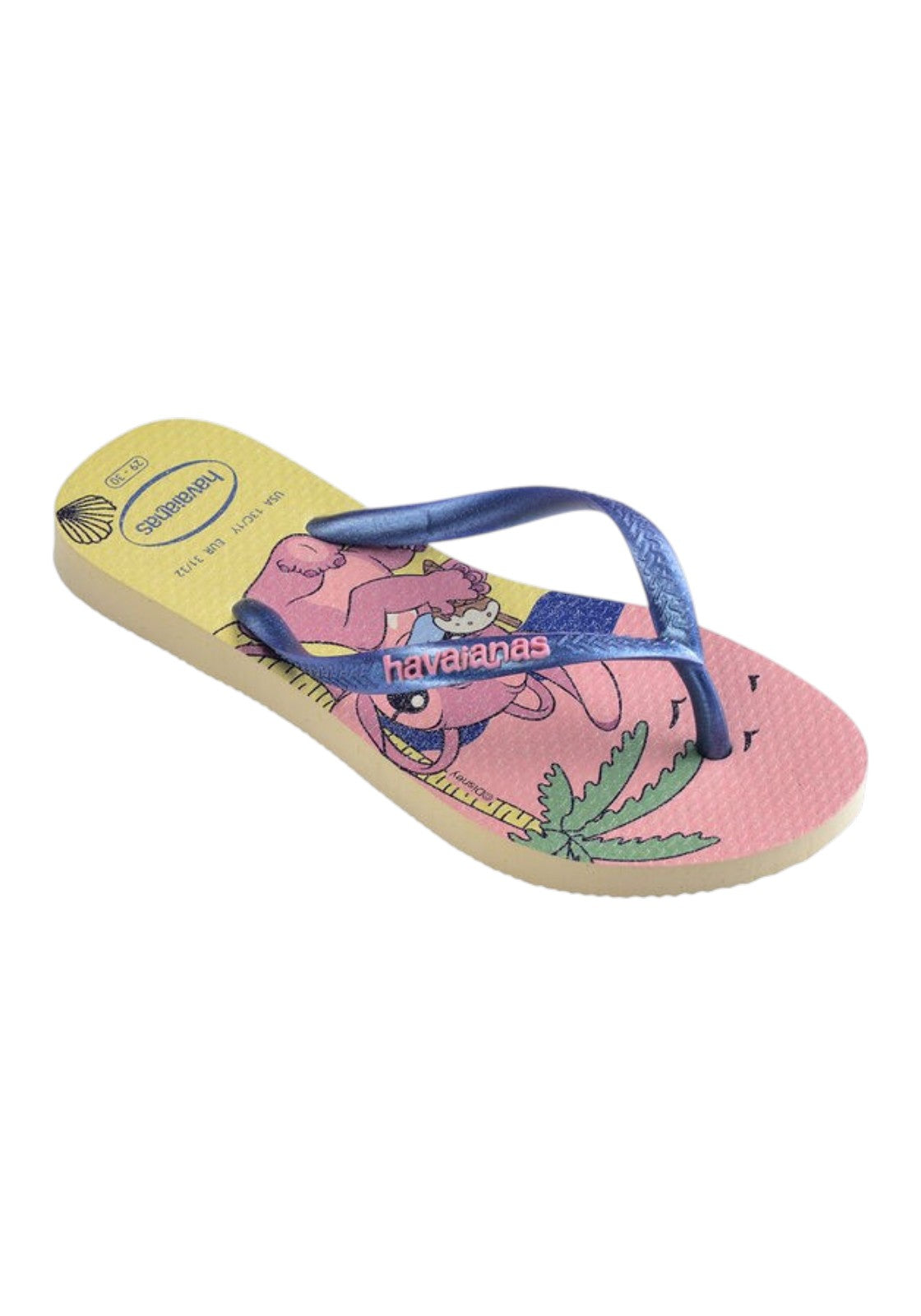 CIABATTE-INFRADITO Celeste/rosa Havaianas