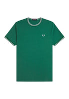 T-SHIRT E CANOTTE Verde/bianco Fred Perry