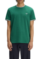T-SHIRT E CANOTTE Verde/bianco Fred Perry