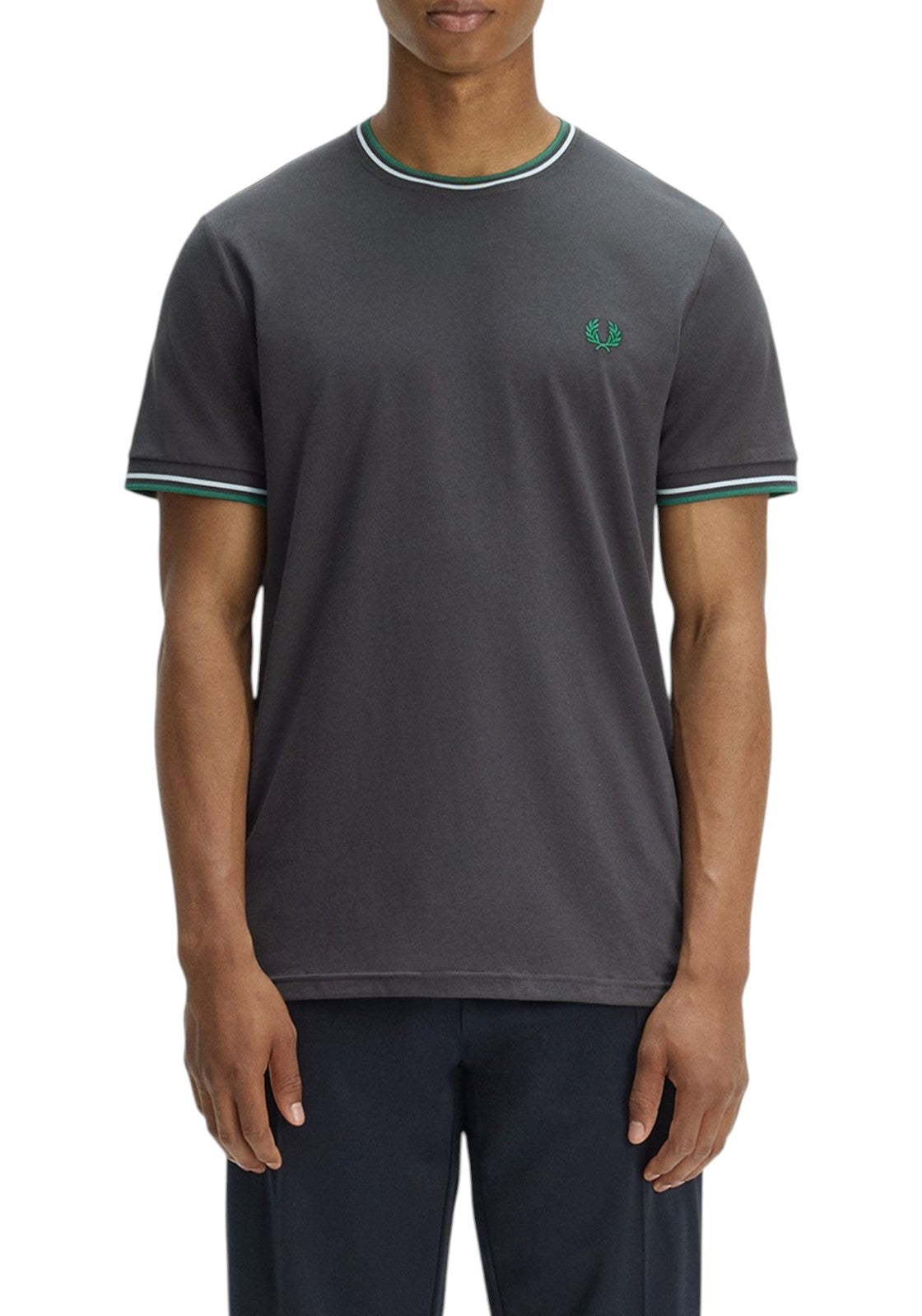 T-SHIRT E CANOTTE Grigio/verde Fred Perry