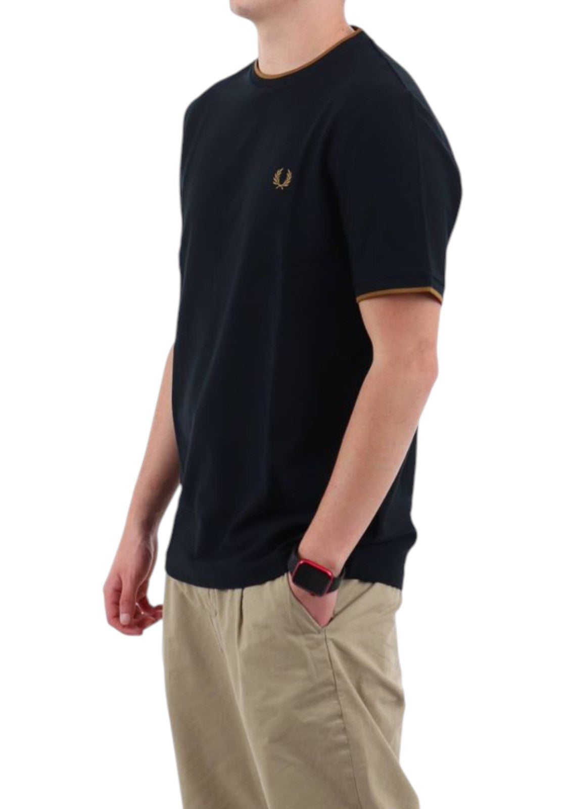 T-SHIRT E CANOTTE Nero/marrone Fred Perry