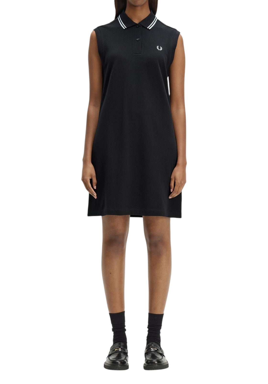VESTITI-GONNE Nero/celeste Fred Perry
