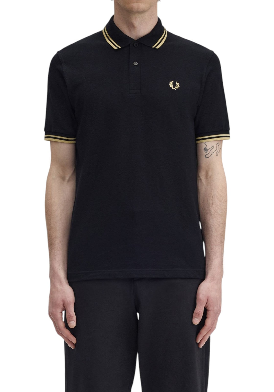 MAGLIONI E POLO Nero/oro Fred Perry