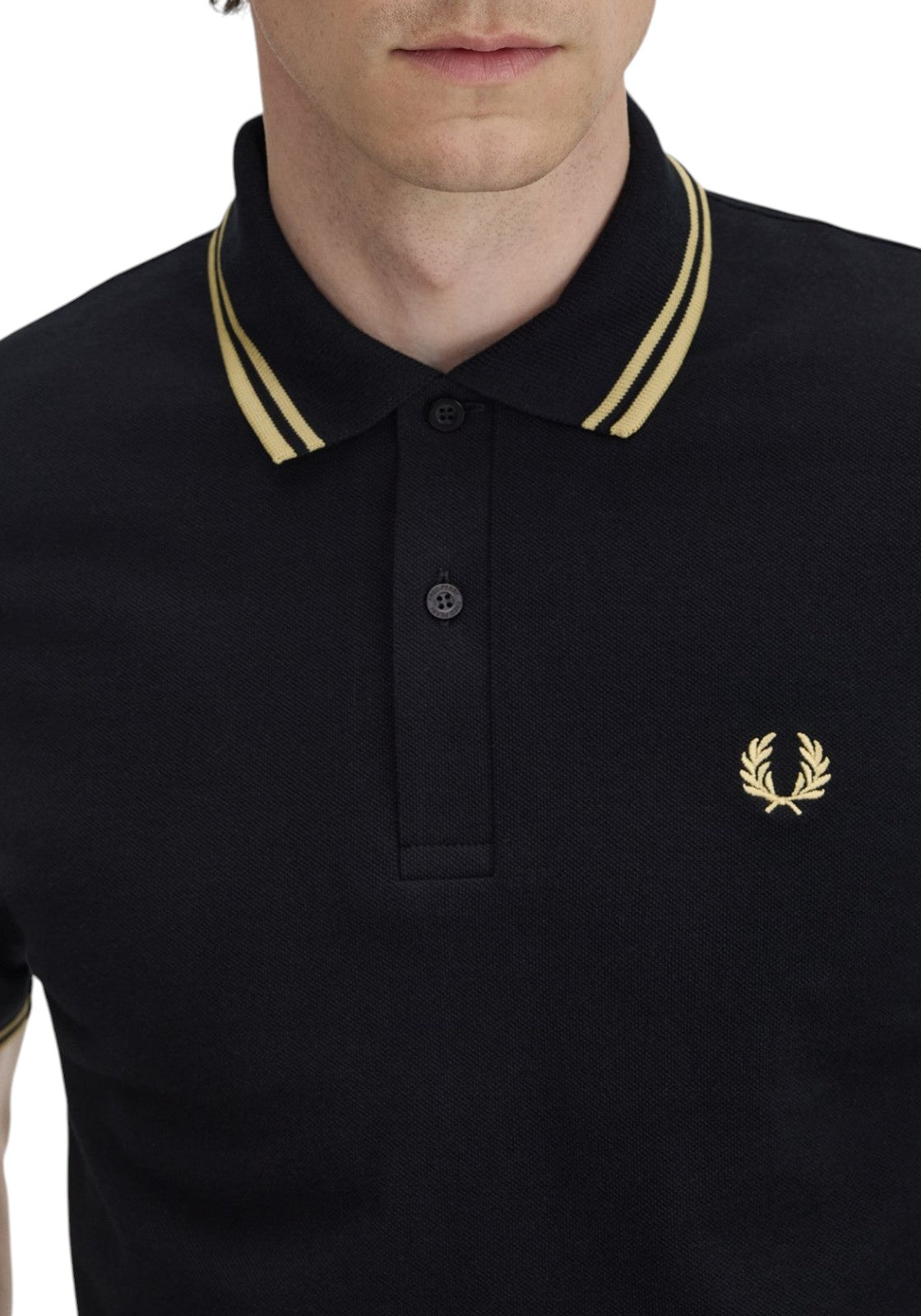 MAGLIONI E POLO Nero/oro Fred Perry
