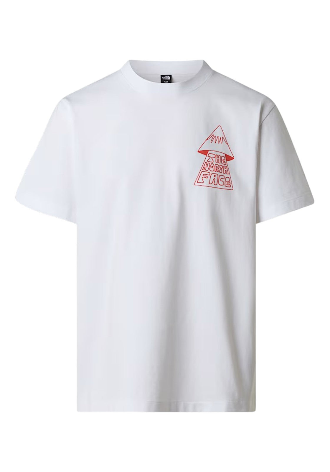 T-SHIRT E CANOTTE Bianco/arancio The North Face