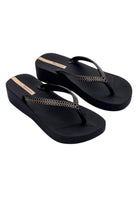 CIABATTE-INFRADITO Nero/oro Ipanema