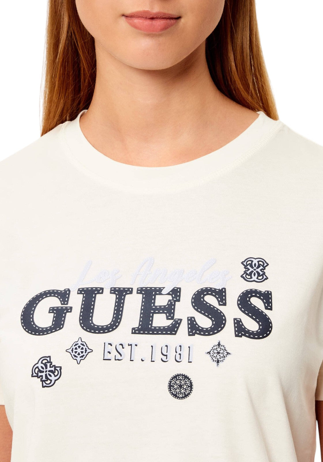 T-SHIRT E CANOTTE Natural White Guess