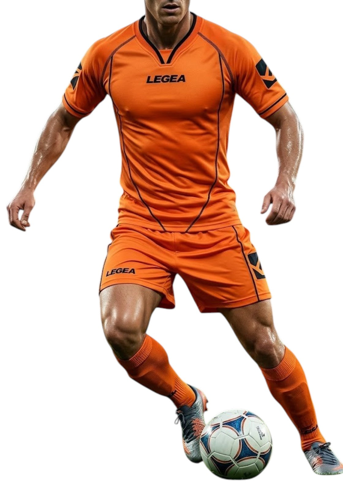 CALCIO Arancio/nero Legea