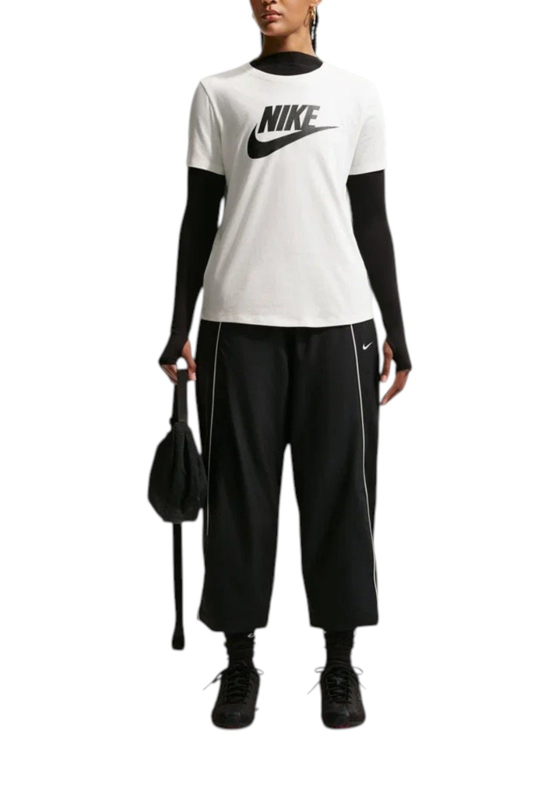 T-SHIRT E CANOTTE Panna/nero Nike