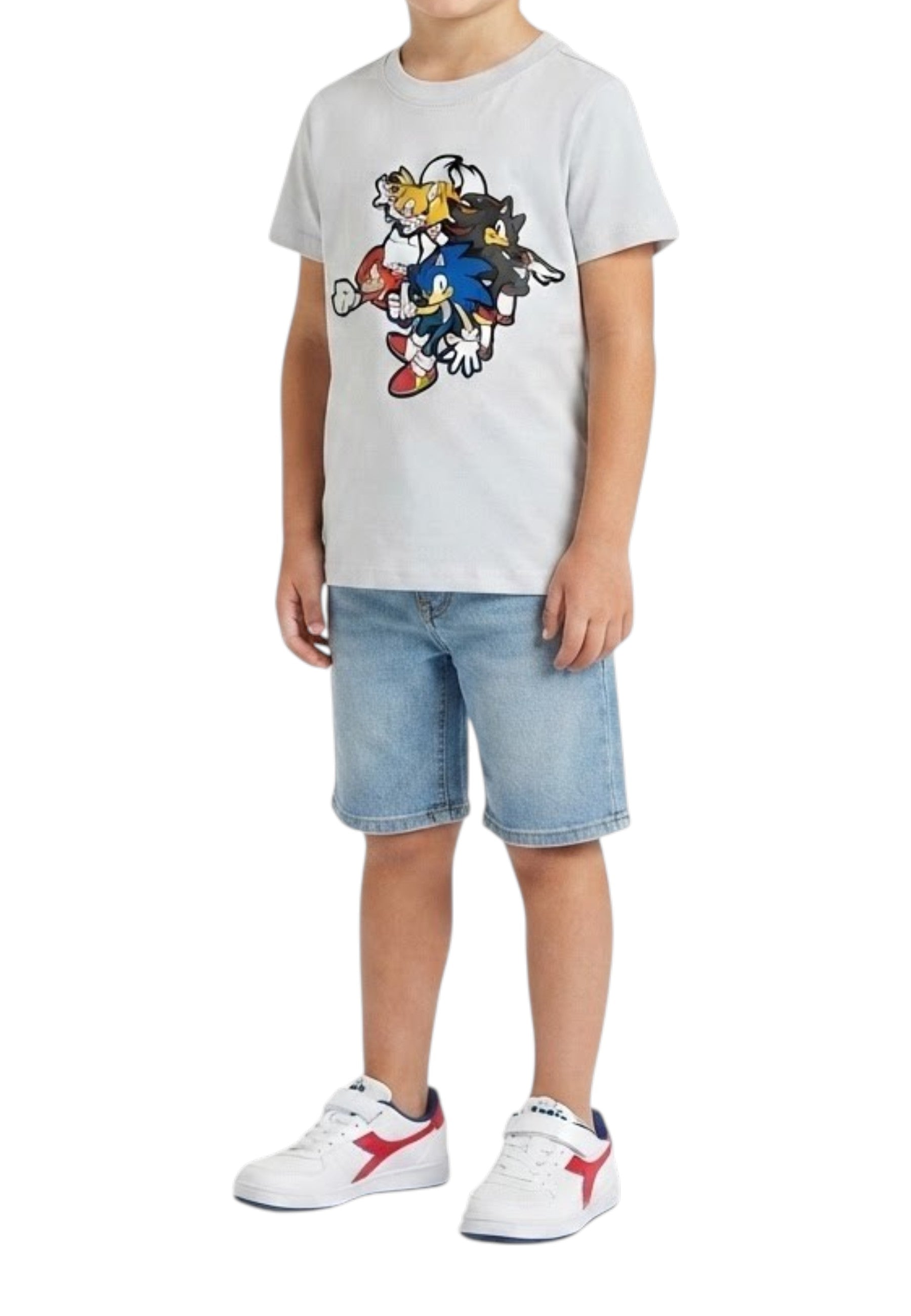 T-SHIRT E CANOTTE Bianco/azzurro Diadora