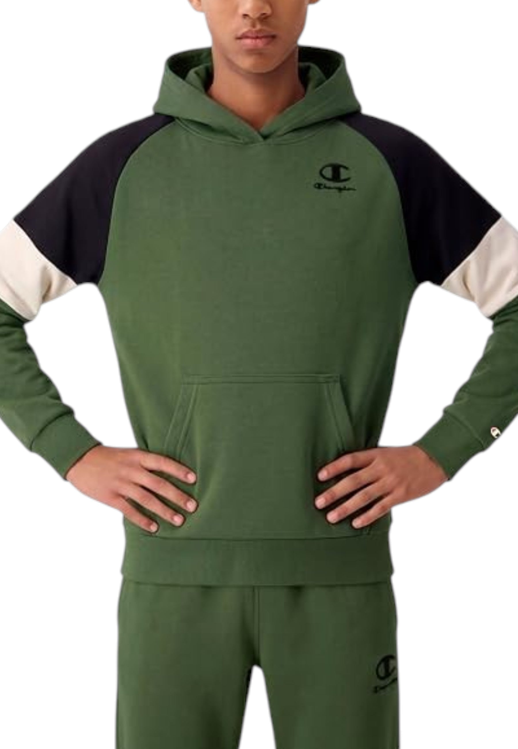 FELPE Verde/nero Champion