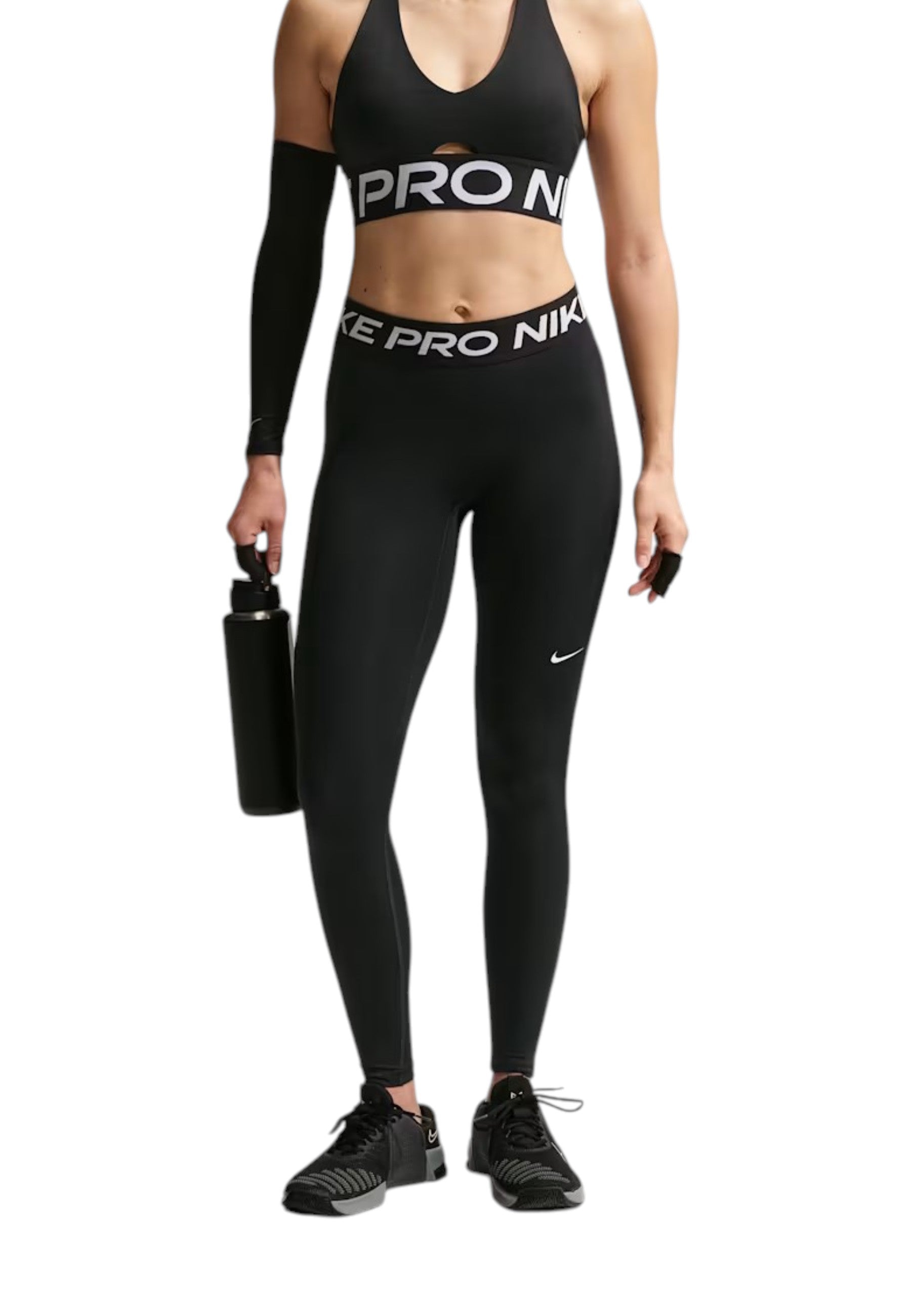 TOP PALESTRA Nero/bianco Nike