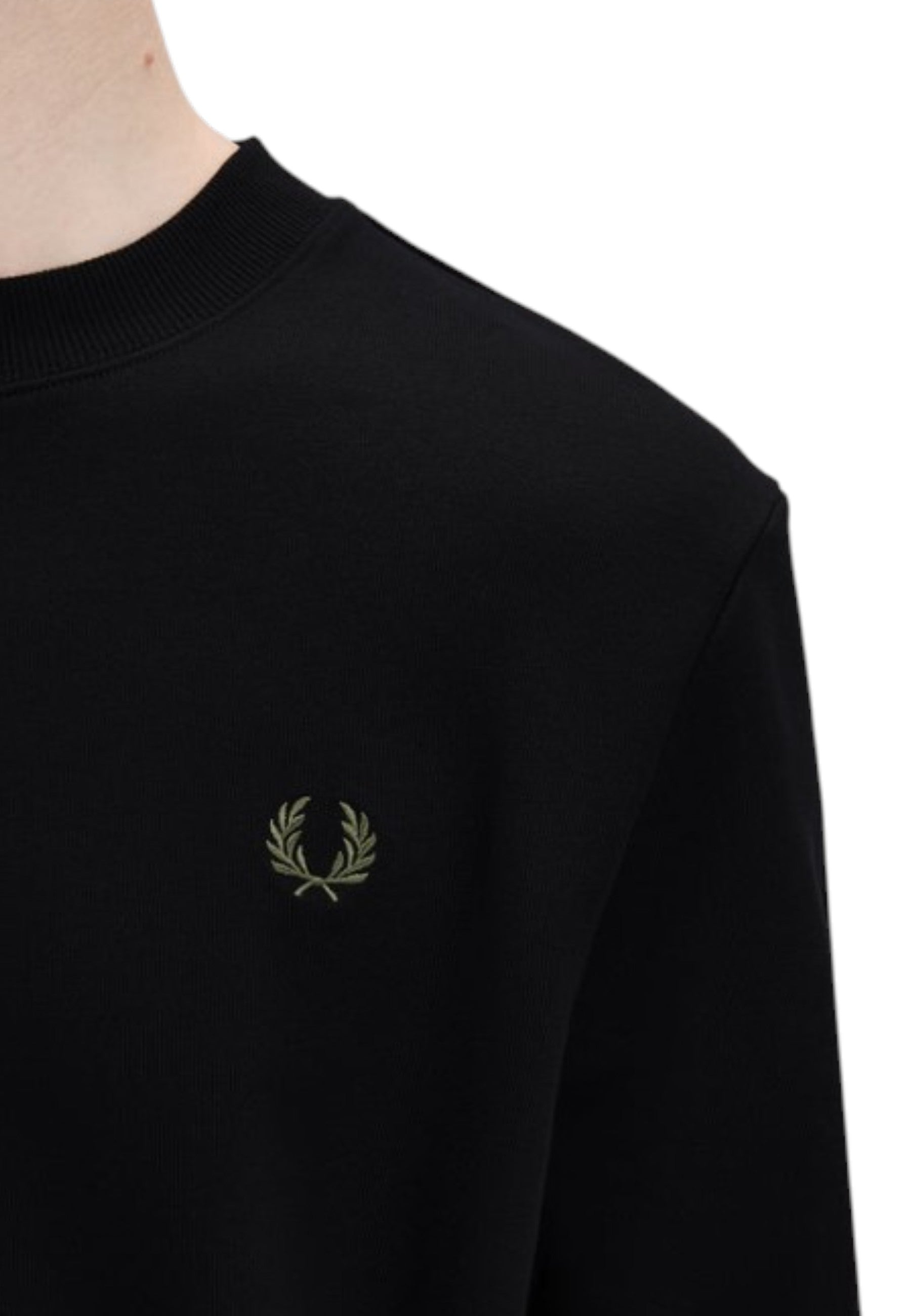 FELPE Nero/verde Fred Perry