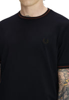 T-SHIRT E CANOTTE Blu/marrone Fred Perry