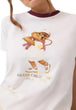 T-SHIRT E CANOTTE Panna/bordeaux Guess