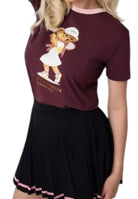 T-SHIRT E CANOTTE Bordeaux/rosa Guess