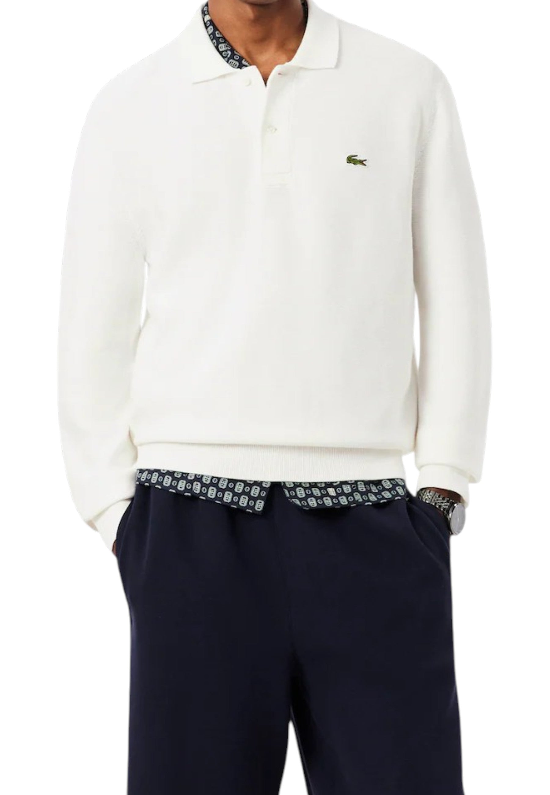 MAGLIONI E POLO Bianco Lacoste
