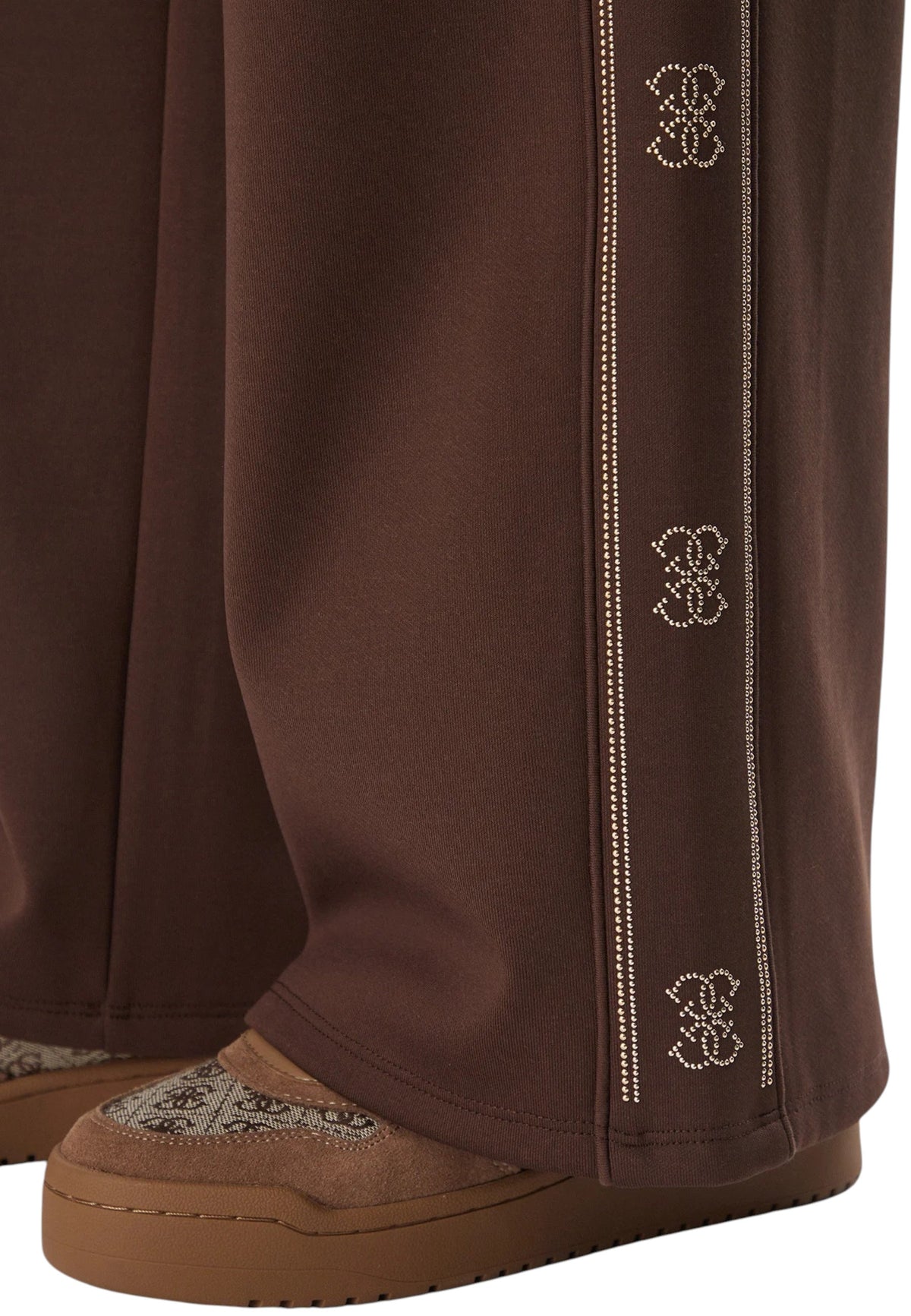 PANTALONI Marrone/oro Guess