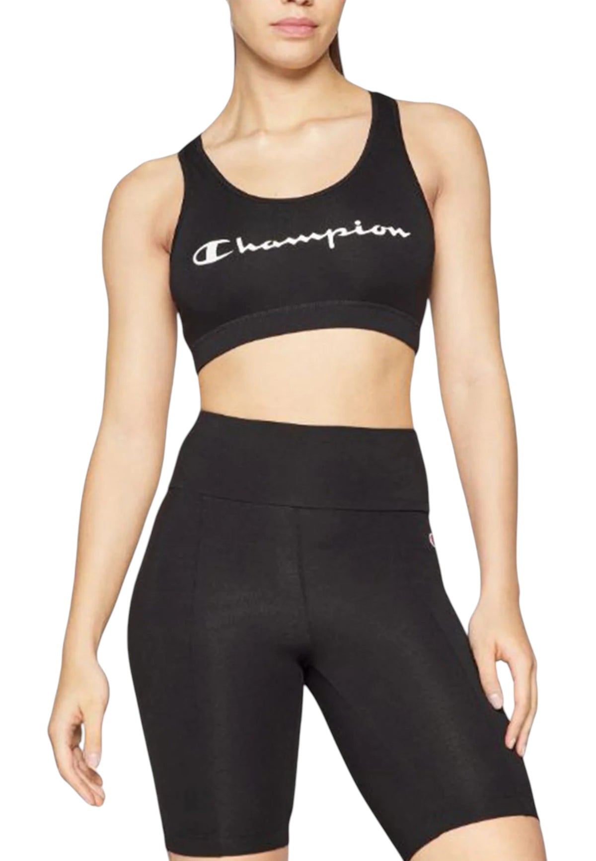 TOP PALESTRA Bianco/nero Champion