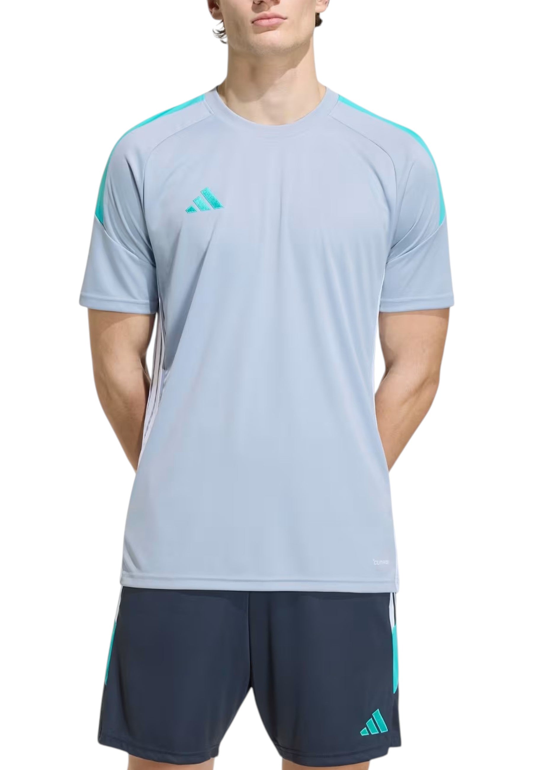 T-SHIRT E CANOTTE Grigio/verde Adidas