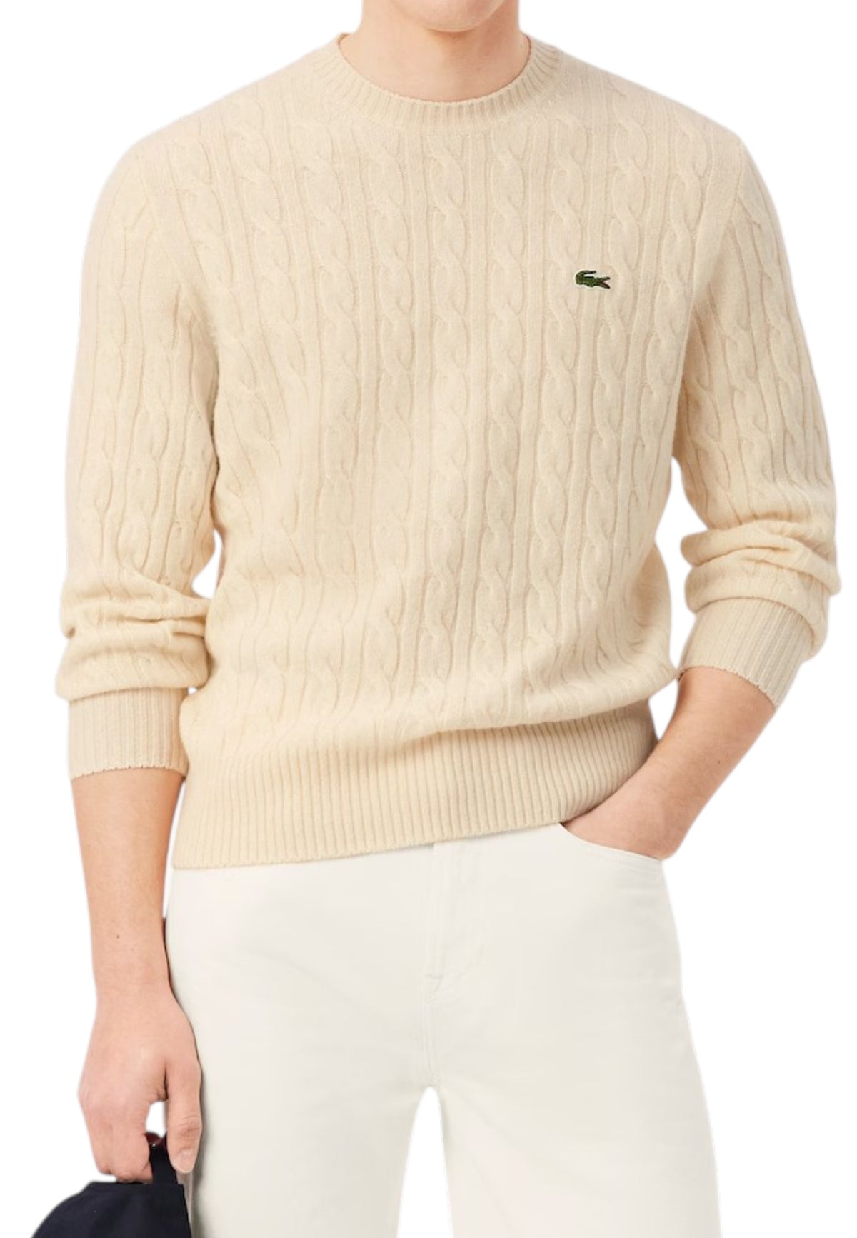 MAGLIONI E POLO Panna Lacoste