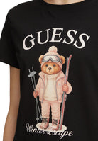 T-SHIRT E CANOTTE Nero/rosa Guess