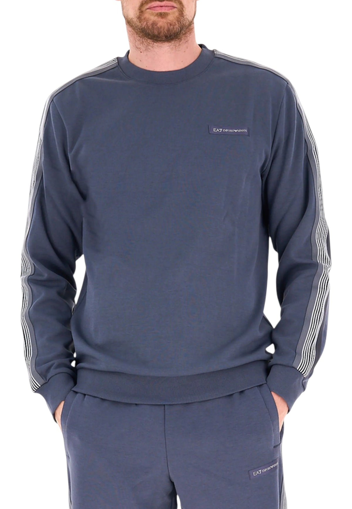 FELPE Grigio/bianco Ea7
