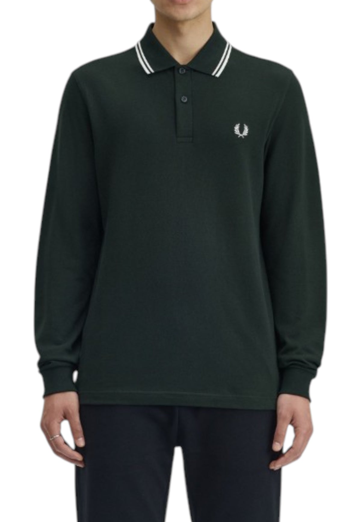 MAGLIONI E POLO Verde/bianco Fred Perry
