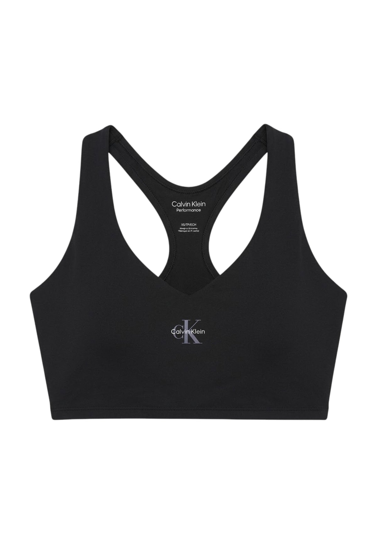 TOP PALESTRA Nero Calvin Klein