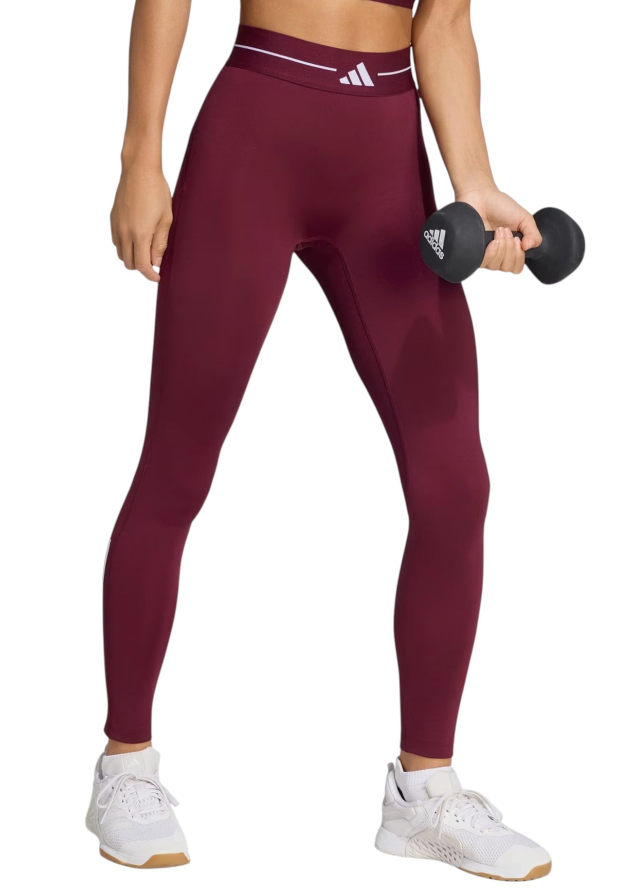 PANTALONI Bordeaux/bianco Adidas