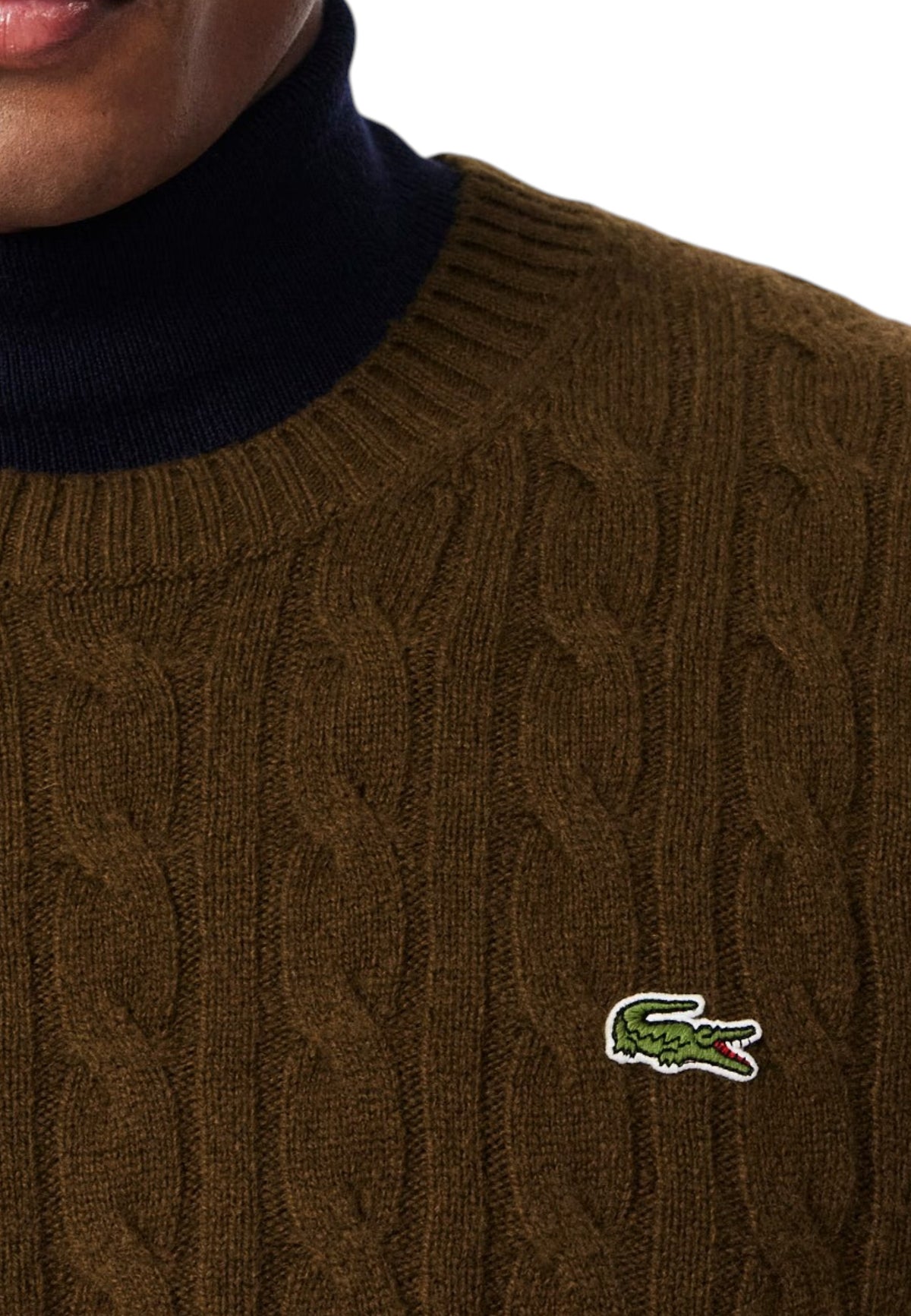 MAGLIONI E POLO Marrone Lacoste