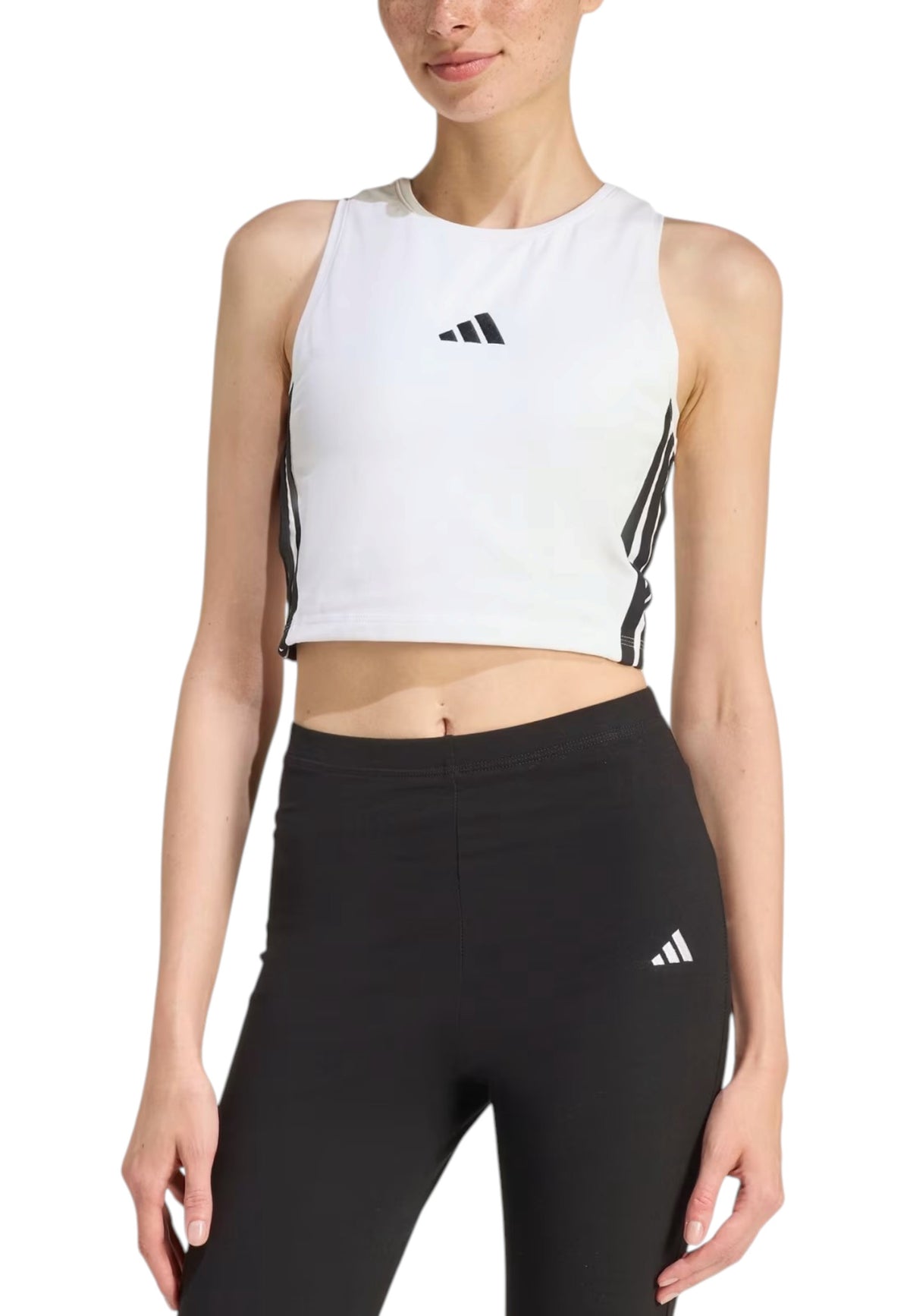 TOP PALESTRA Bianco/nero Adidas