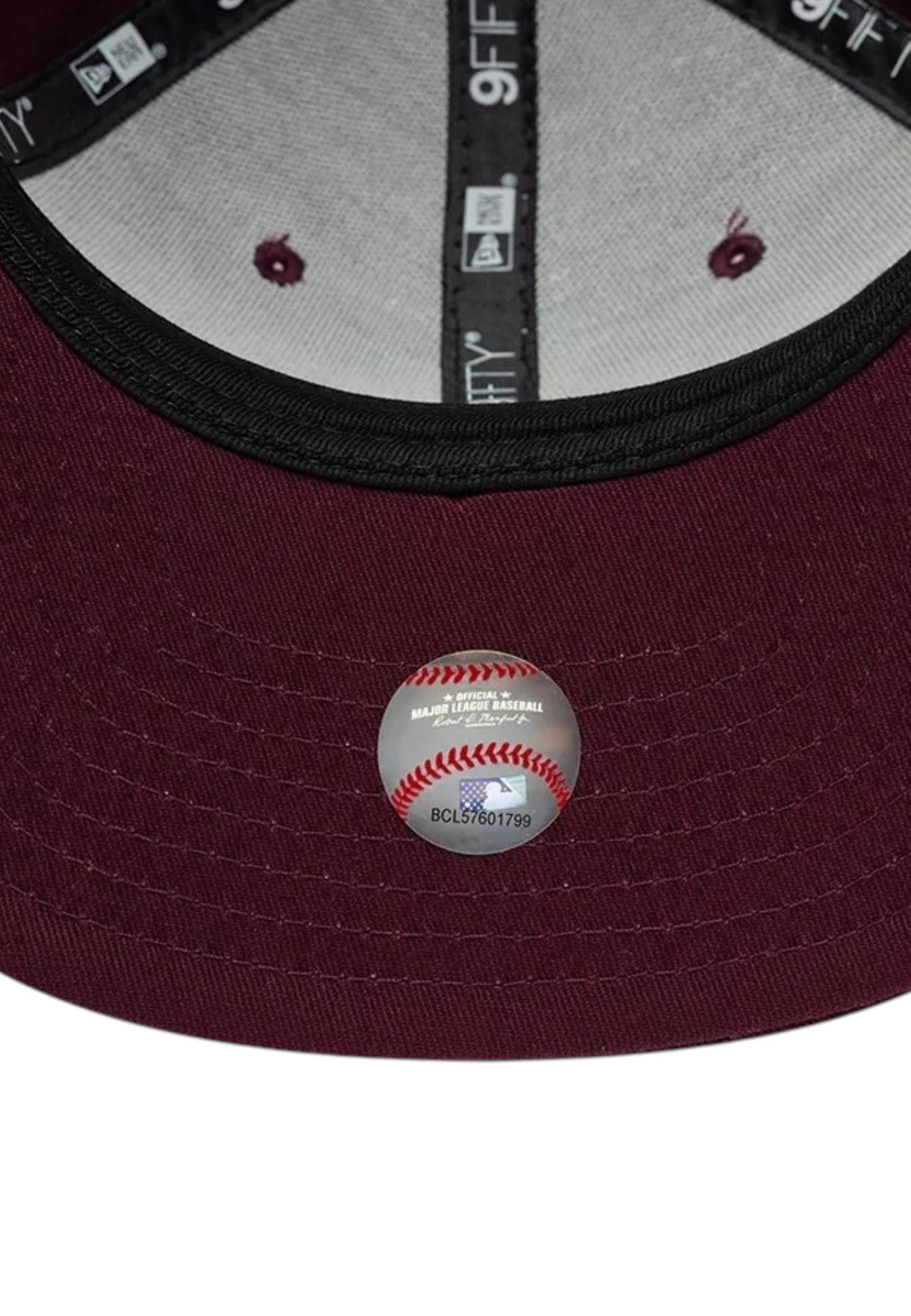 ACCESSORI LIFESTYLE Bordeaux/bianco New Era