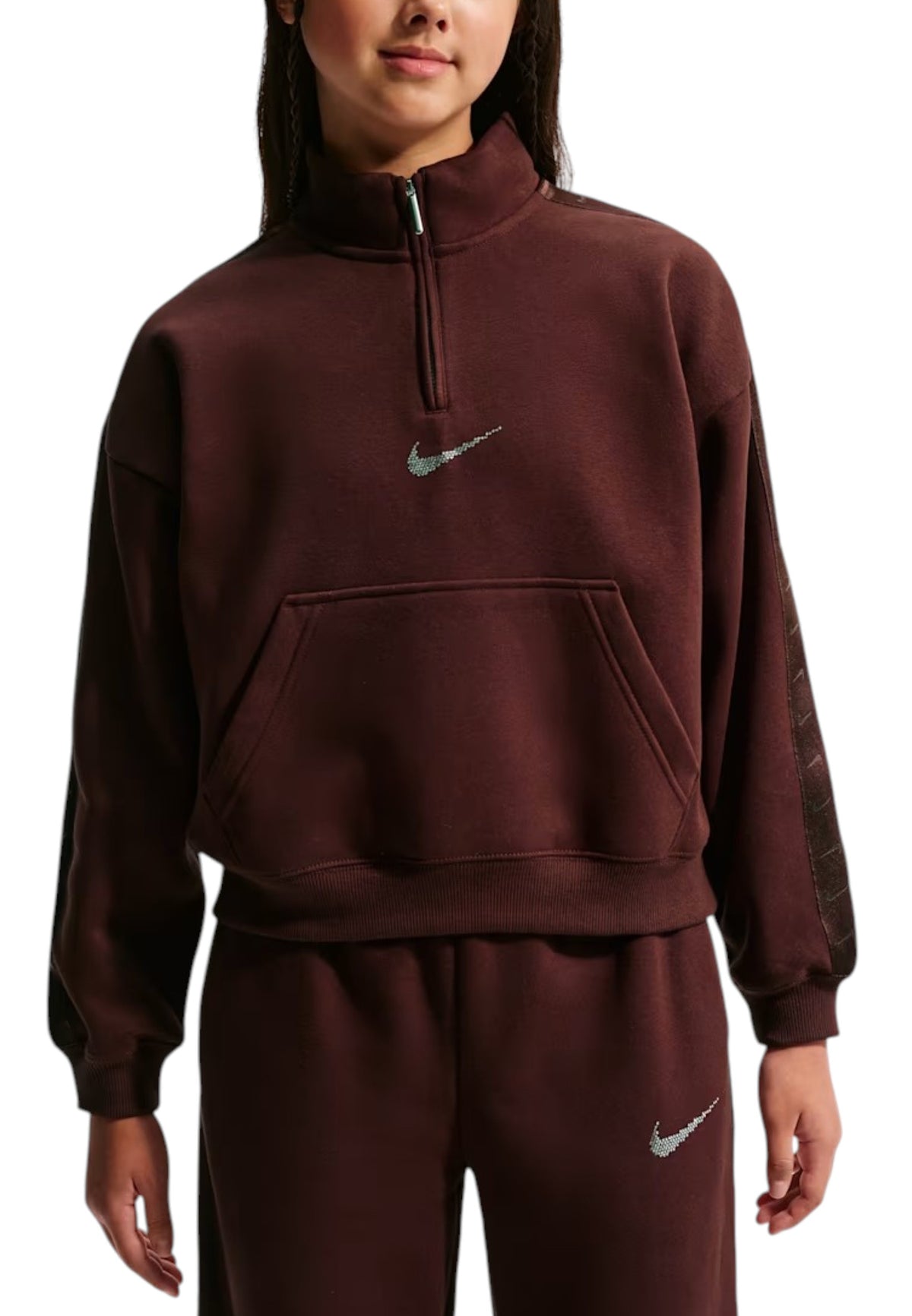 FELPE Bordeaux/argento Nike