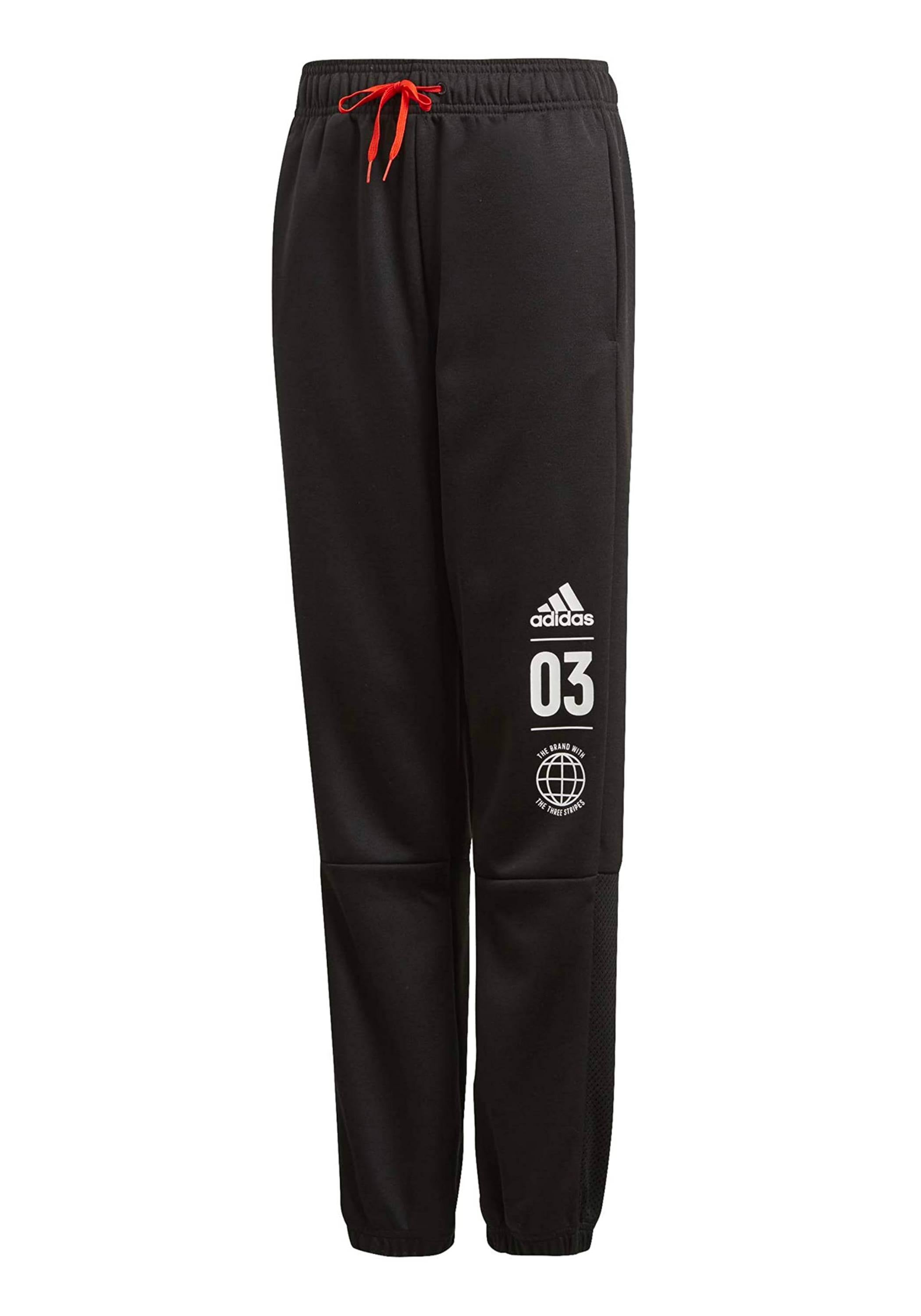 PANTALONI Nero/rosso Adidas