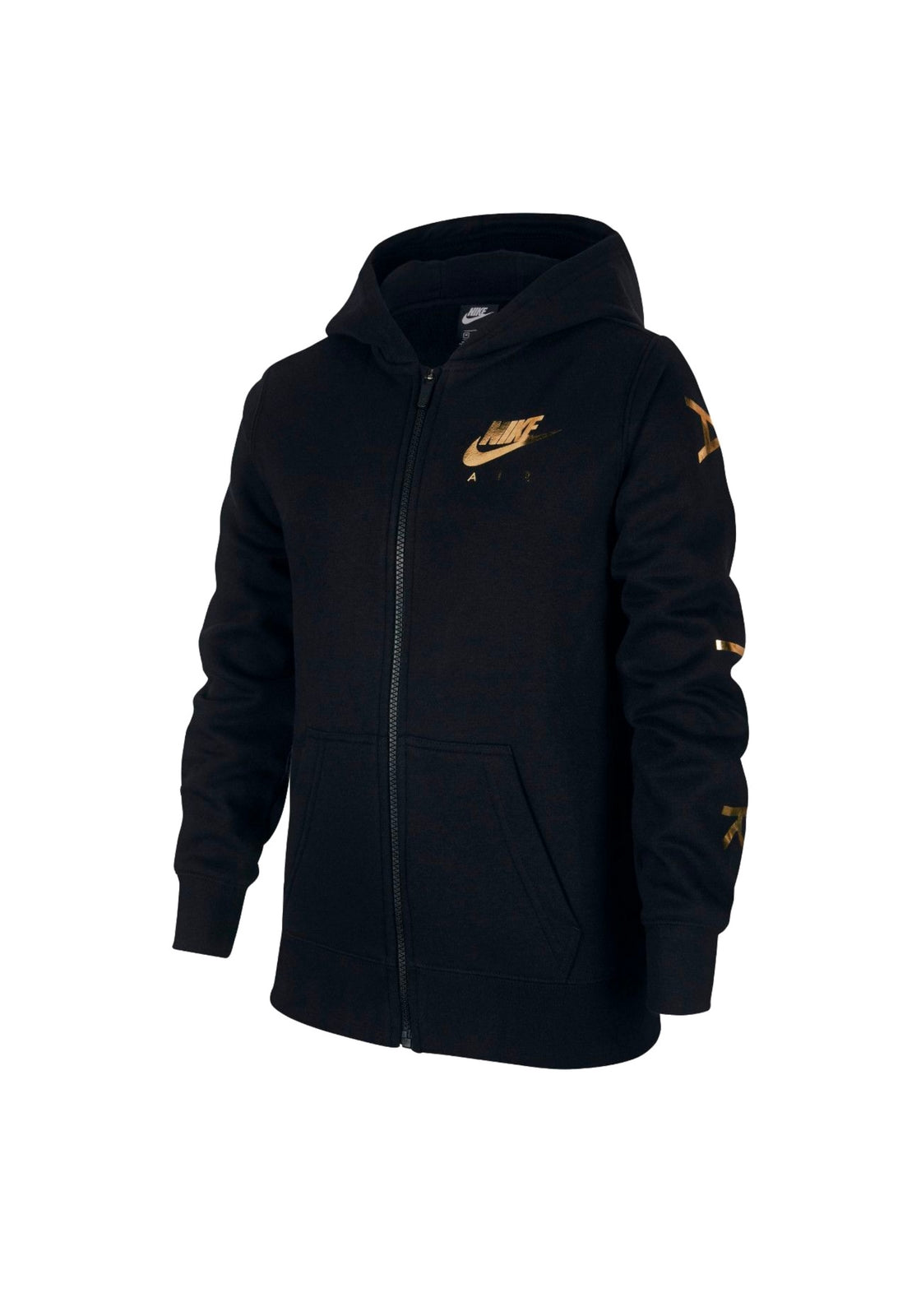 Felpa nike nera oro online